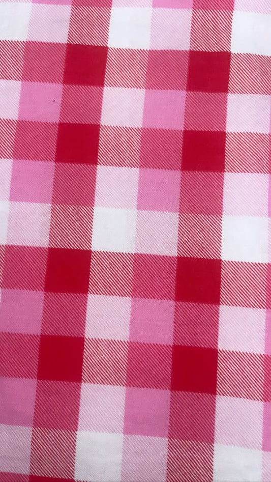 Pink And White Checkered