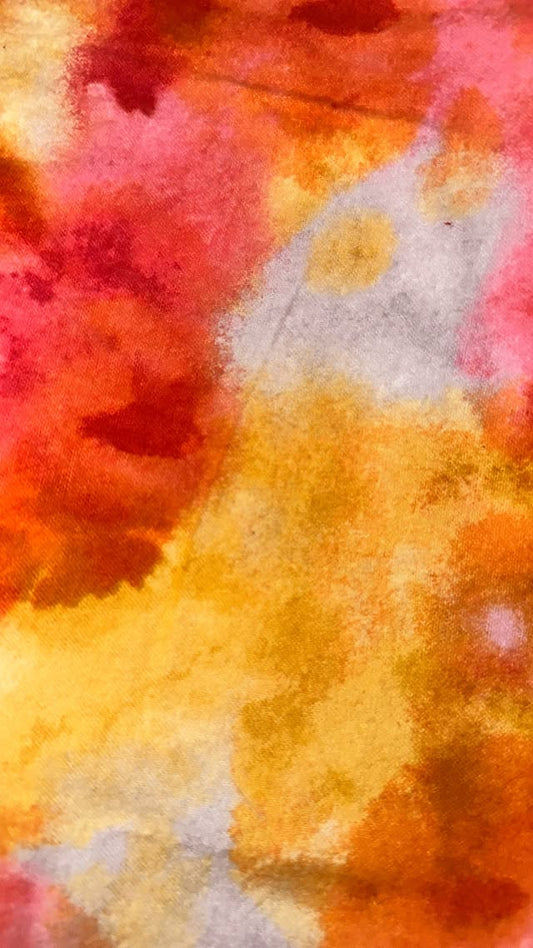 Pink And Yellow Tie Dye