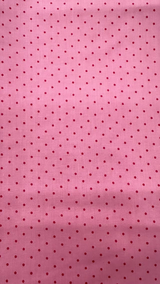 Pink With Dark Pink Dots