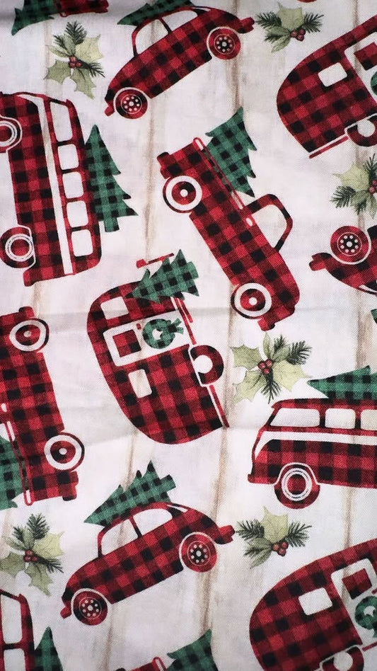 Plaid Christmas Cars