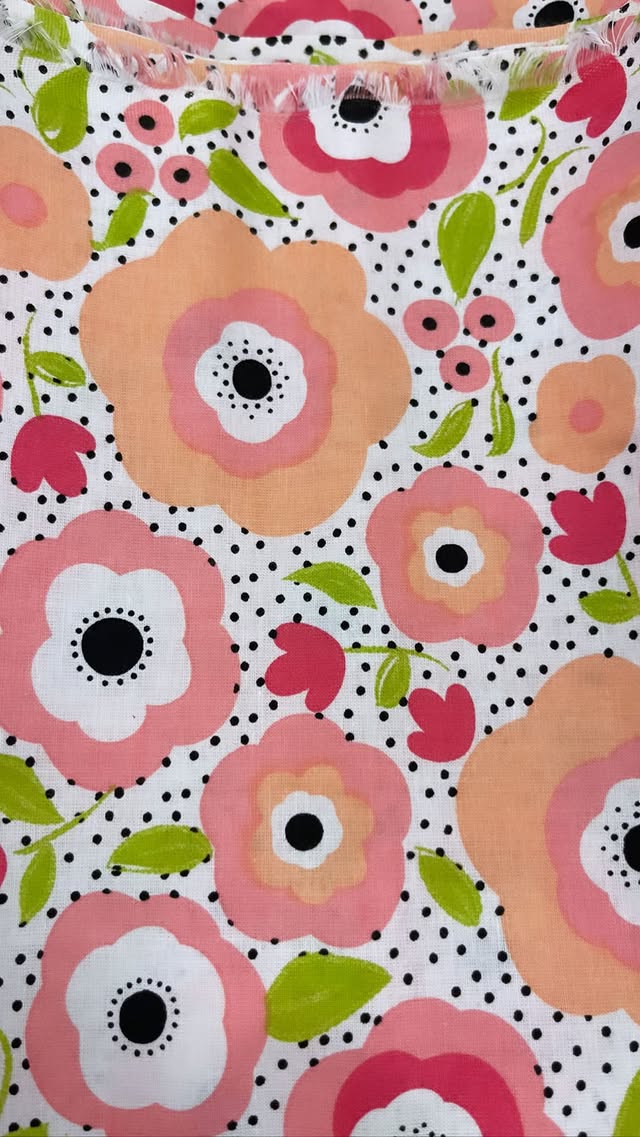 Polka Dot With Pink Garden