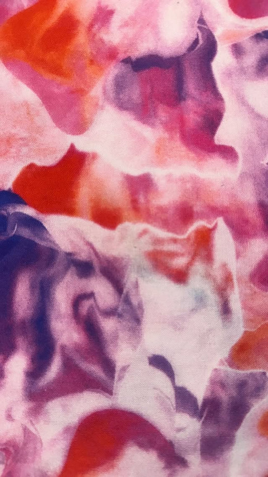 Purple, Red, And Pink Tie Dye