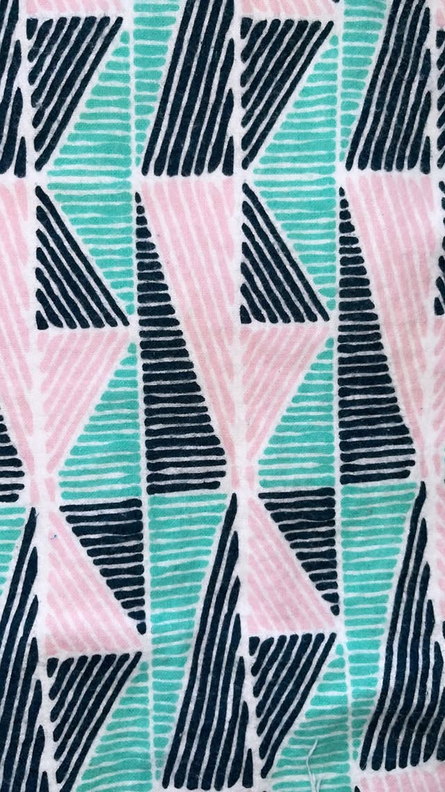 Purple, Teal, And Navy Aztec