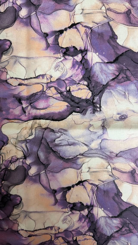 Purple And Peach Marble