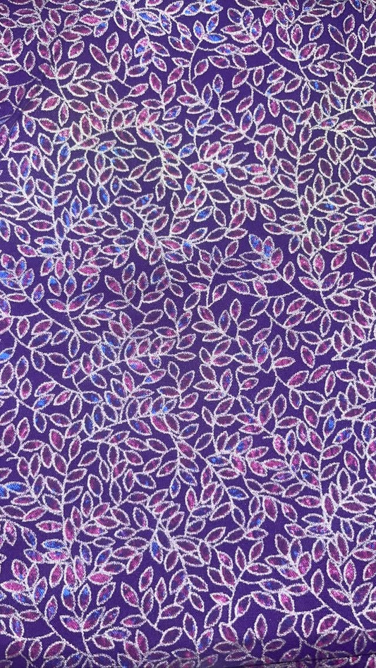 Purple And Silver Leaves