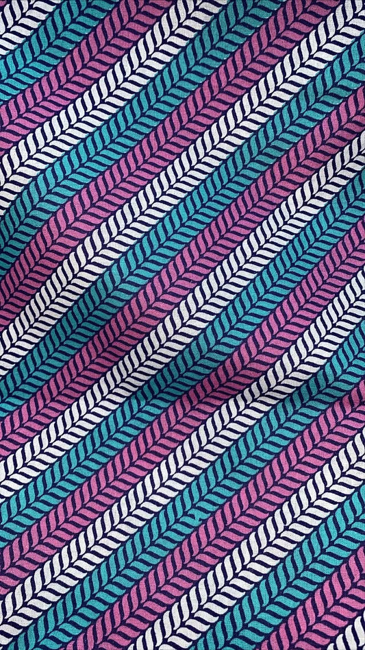 Purple And White Feather Stripes