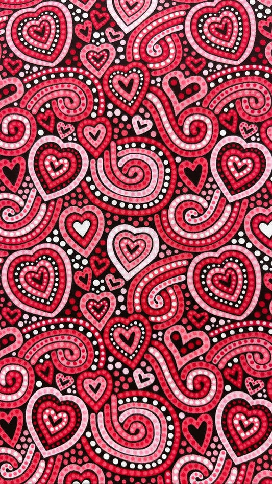 Red Dotted Hearts