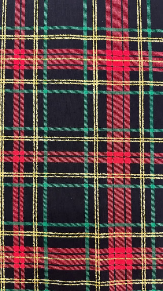 Red Green and Gold Plaid