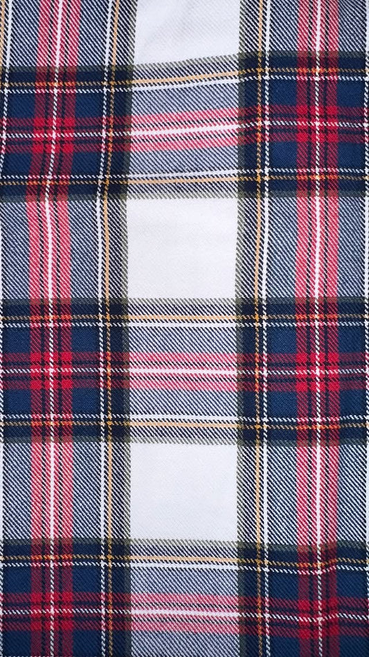 Red, Navy, White Plaid