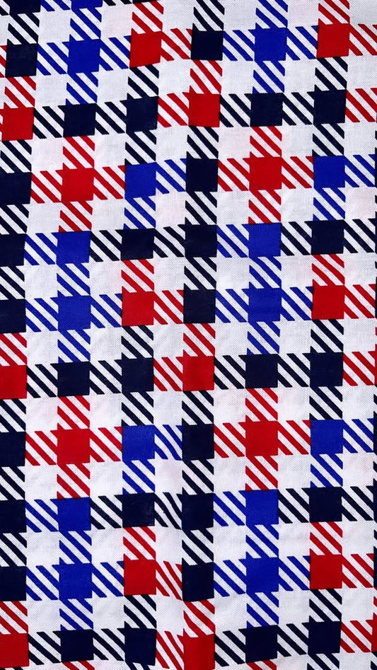 Red, White, And Blue Checkered