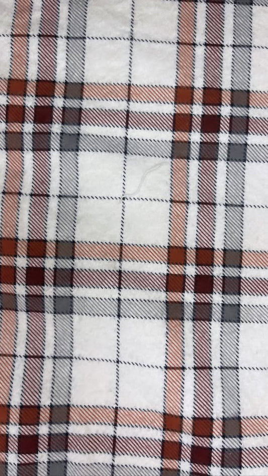 Red, White, And Navy Plaid