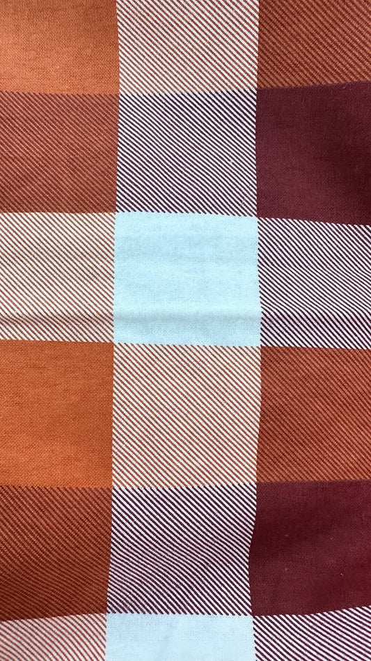 Red And Orange Thanksgiving Plaid