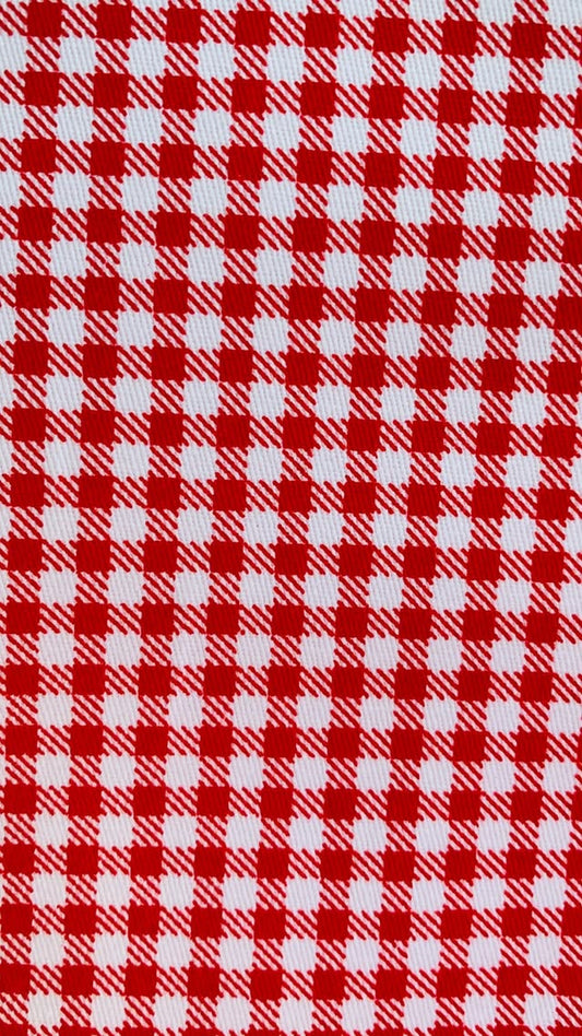 Red And White Mini Checkered