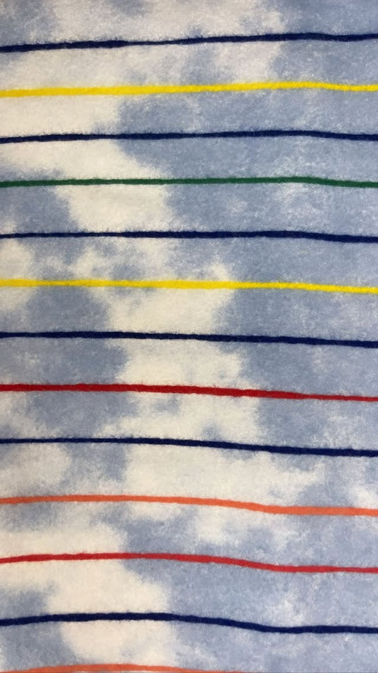 Sky With Multi Colored Stripes