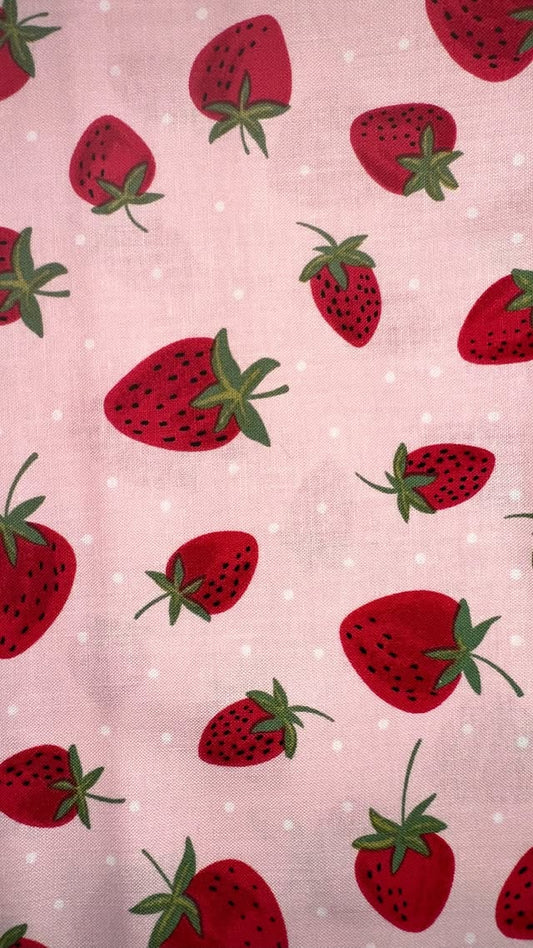Strawberries On Light Pink