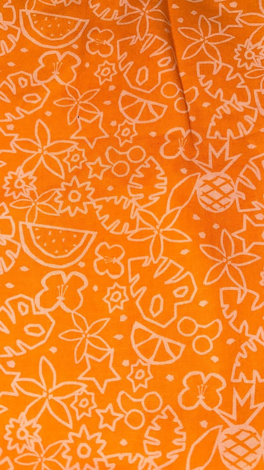 Summer Foods On Orange