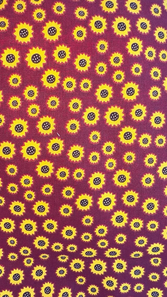 Sunflowers On Red