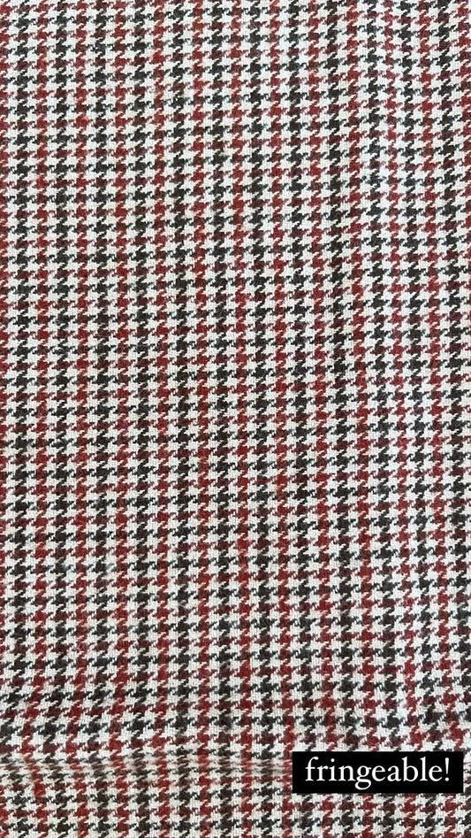 Tan, Red, And Black Plaid