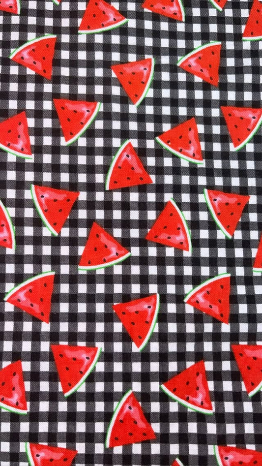 Watermelon On Buffalo Plaid