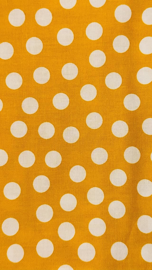 Yellow With Large White Dots