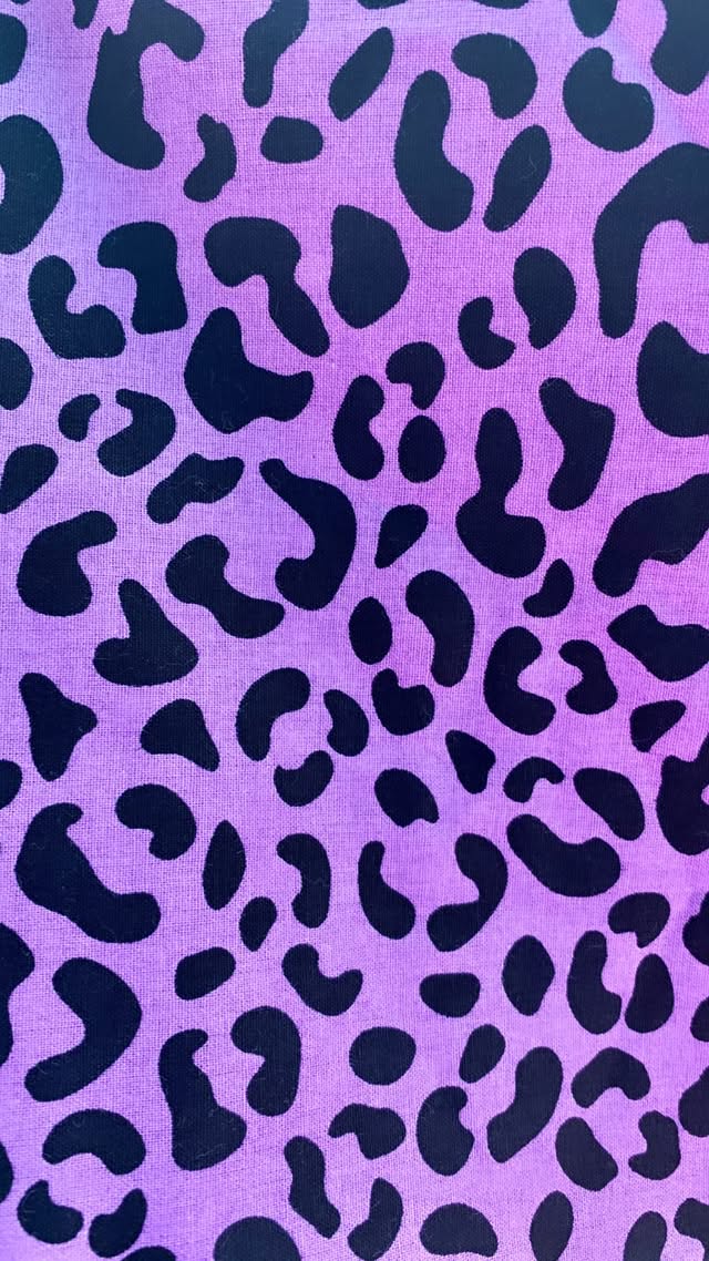 Black And Purple Leopard Print