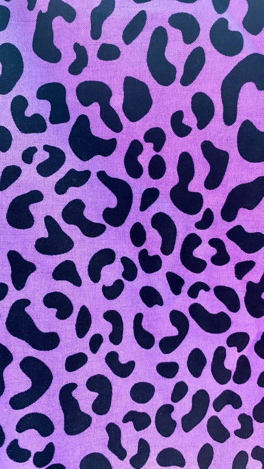 Black And Purple Leopard Print